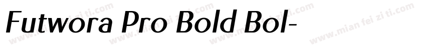 Futwora Pro Bold Bol字体转换